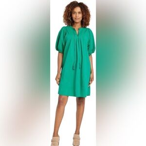KNOX ROSE Green Peasant Dress | Medium